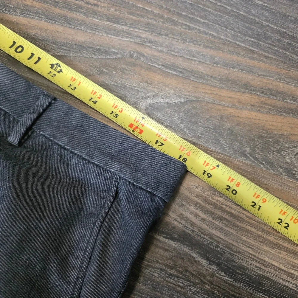 Banana Republic Kentfield Pant Mens 36x34 Charcoal Gray Cotton Chino Trousers